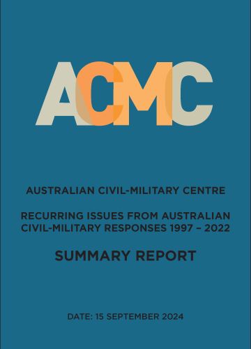 ACMC Recurring Issues from Australian Civil-Military Responses 1997 - 2022 Summary Report