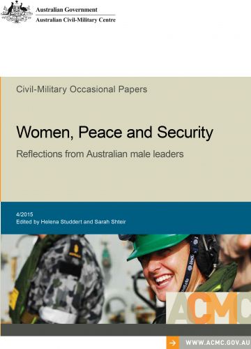 Women, Peace and Security: Reflections from Australian male leaders_cover image
